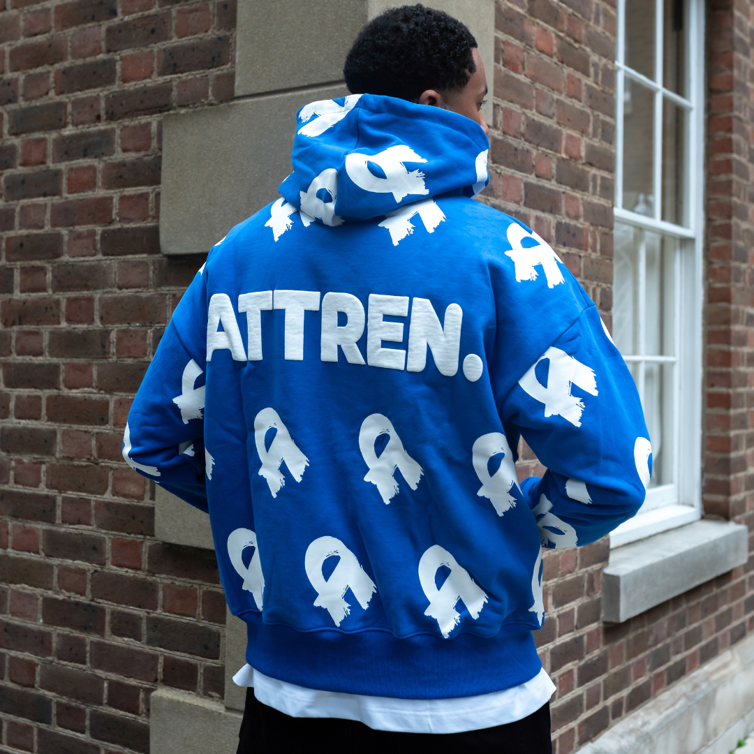 The Heavyweight Blue All Over Hoodie