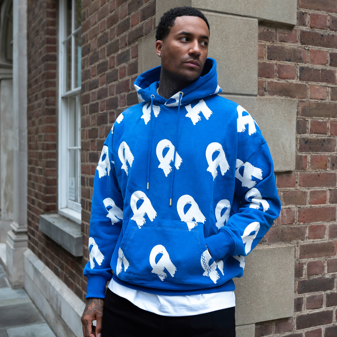 The Heavyweight Blue All Over Hoodie