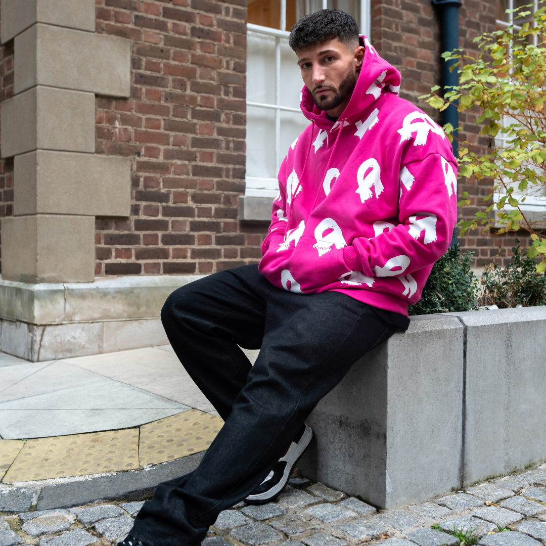 The Heavyweight Pink All Over Hoodie