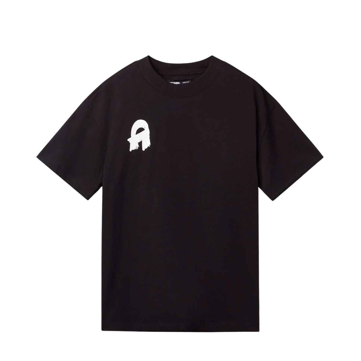 Oversized Signature Tee- Black- Men's