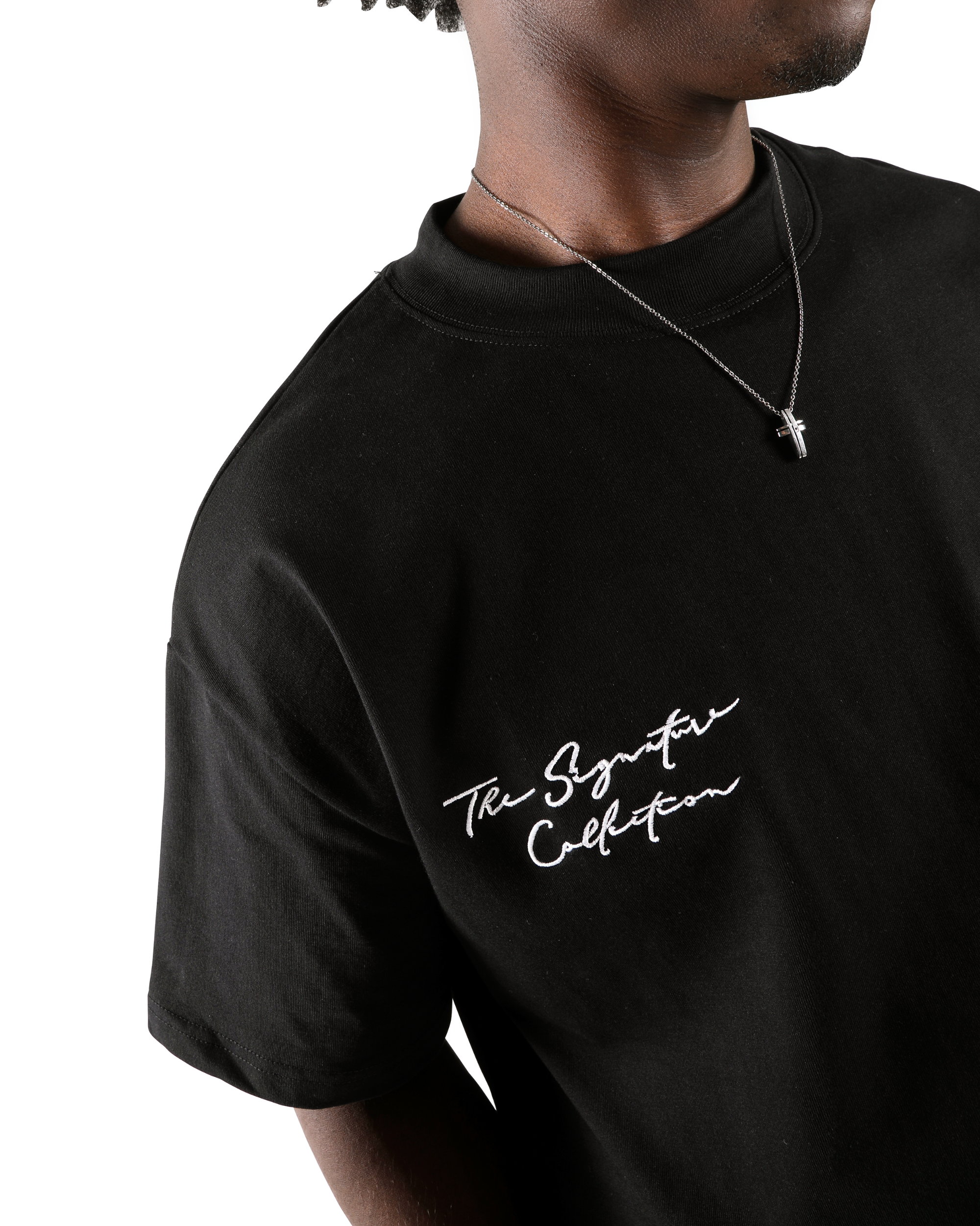Emblem Tee - Oversized Black/White