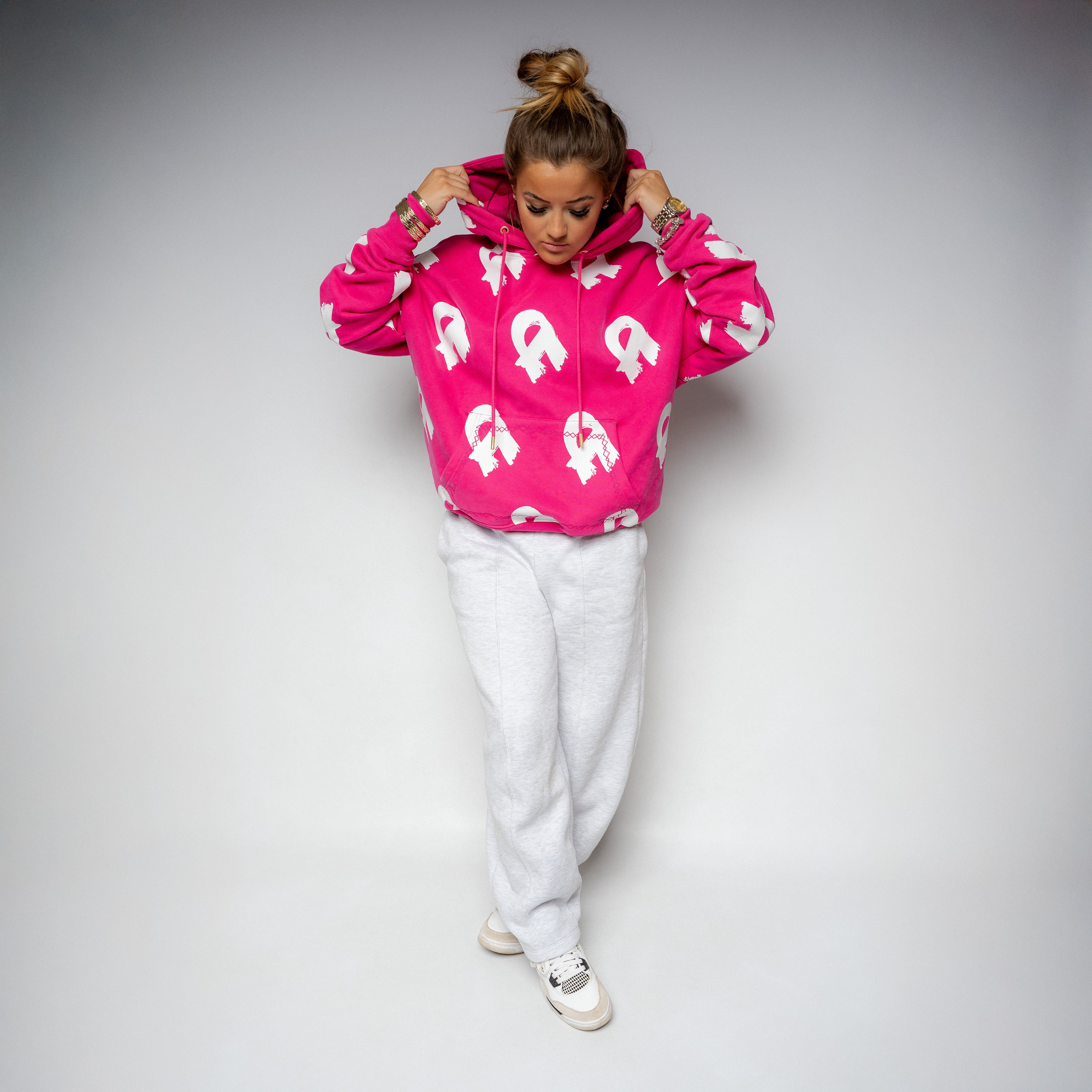 The Heavyweight Pink All Over Hoodie