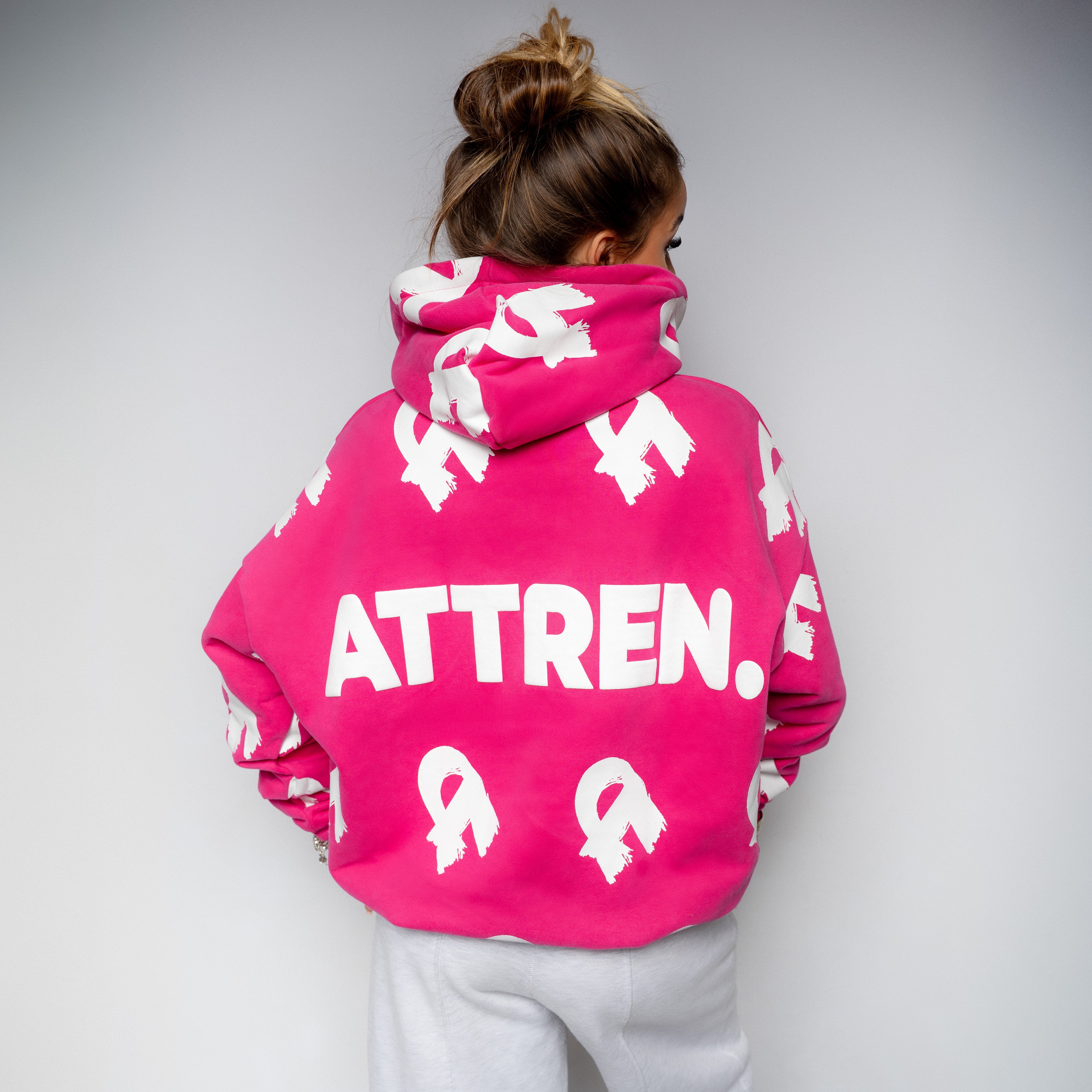 The Heavyweight Pink All Over Hoodie