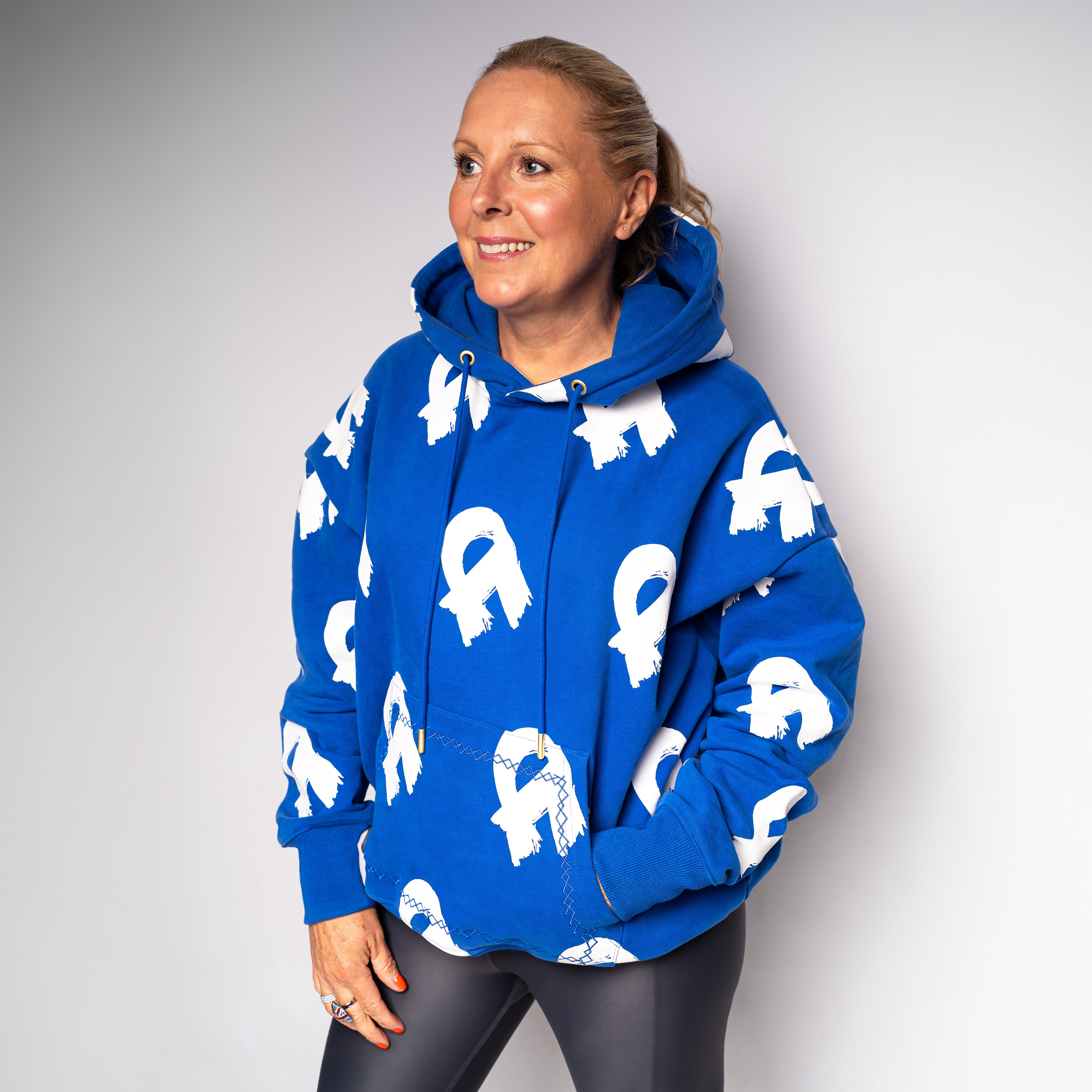 The Heavyweight Blue All Over Hoodie