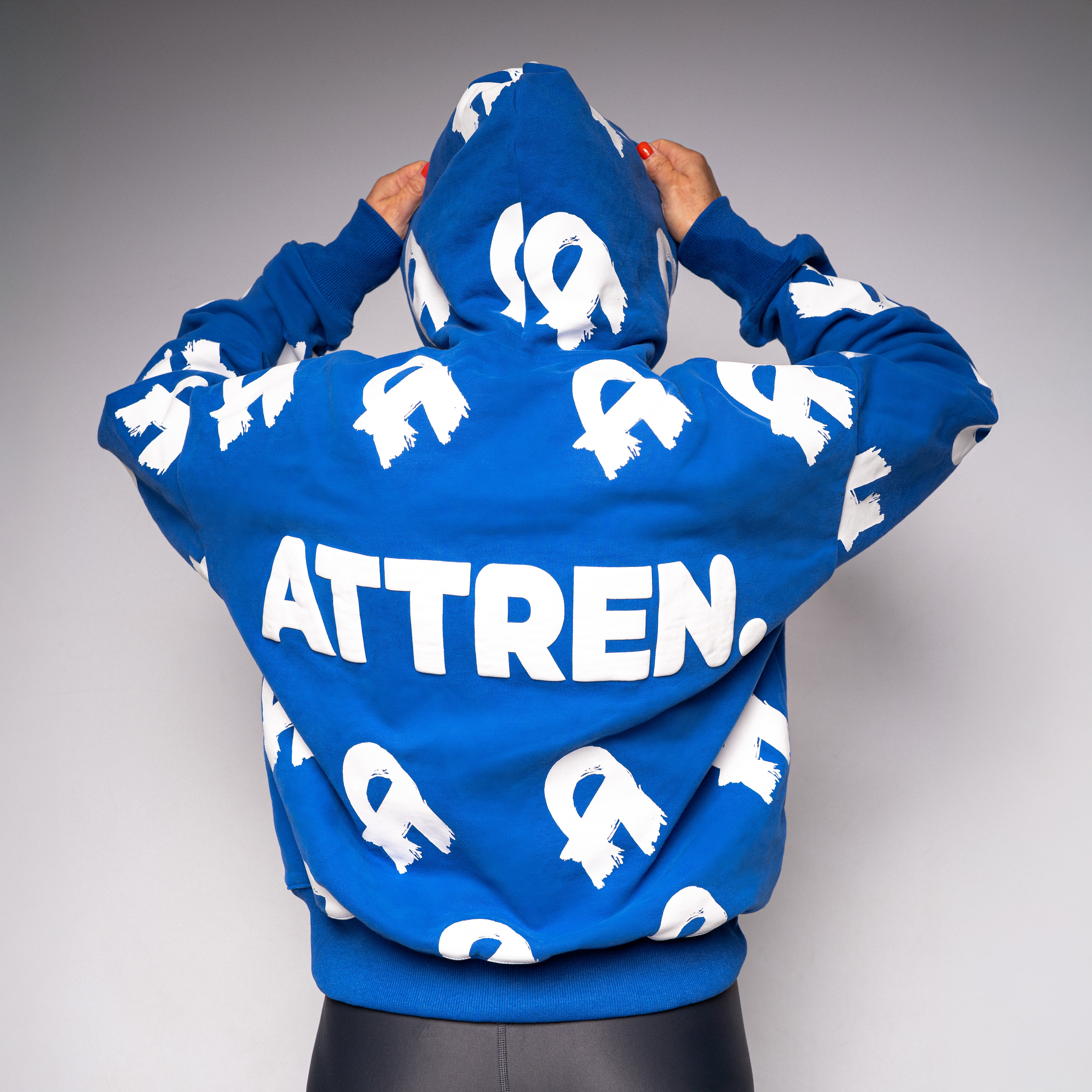 The Heavyweight Blue All Over Hoodie
