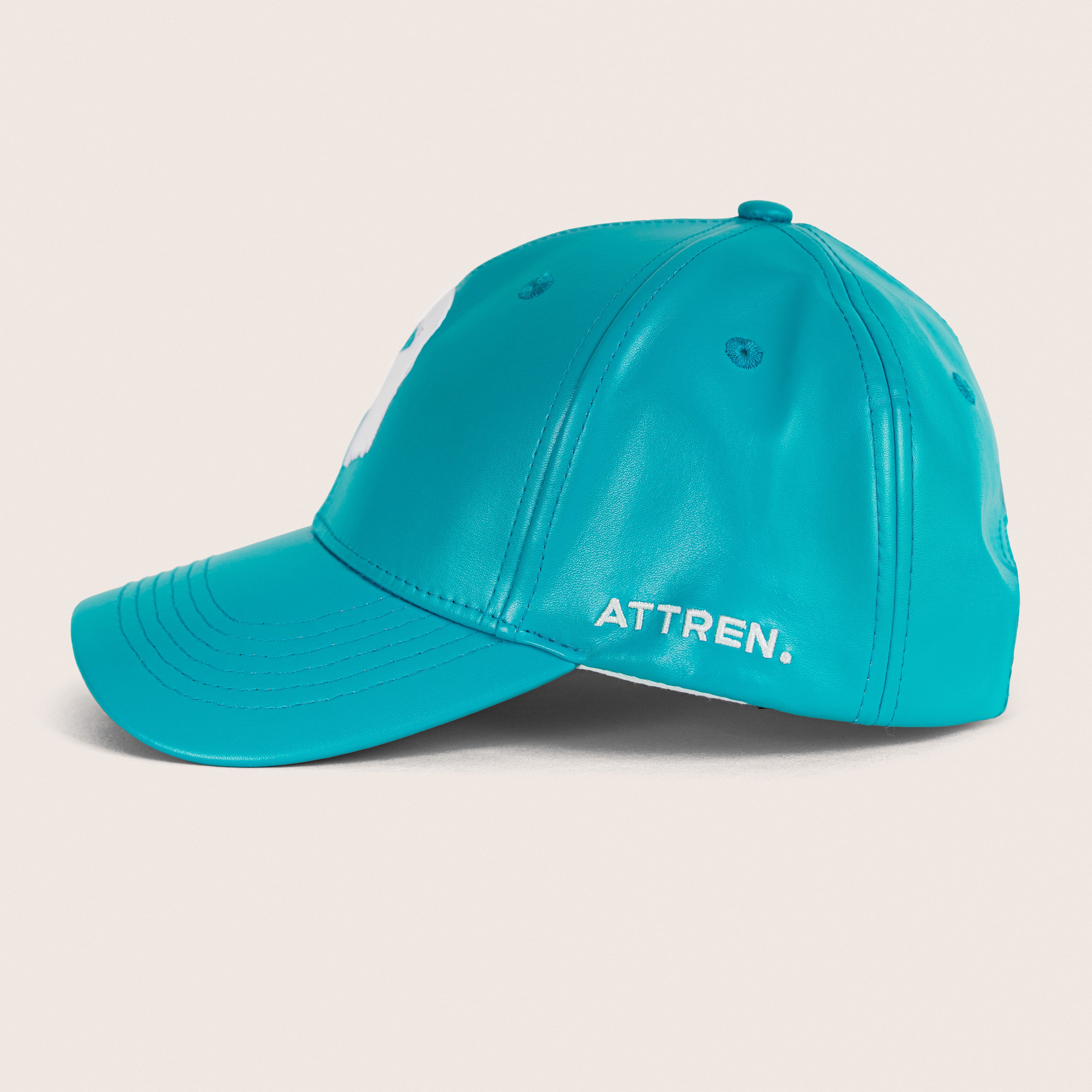 The Leather SnapBack - Teal