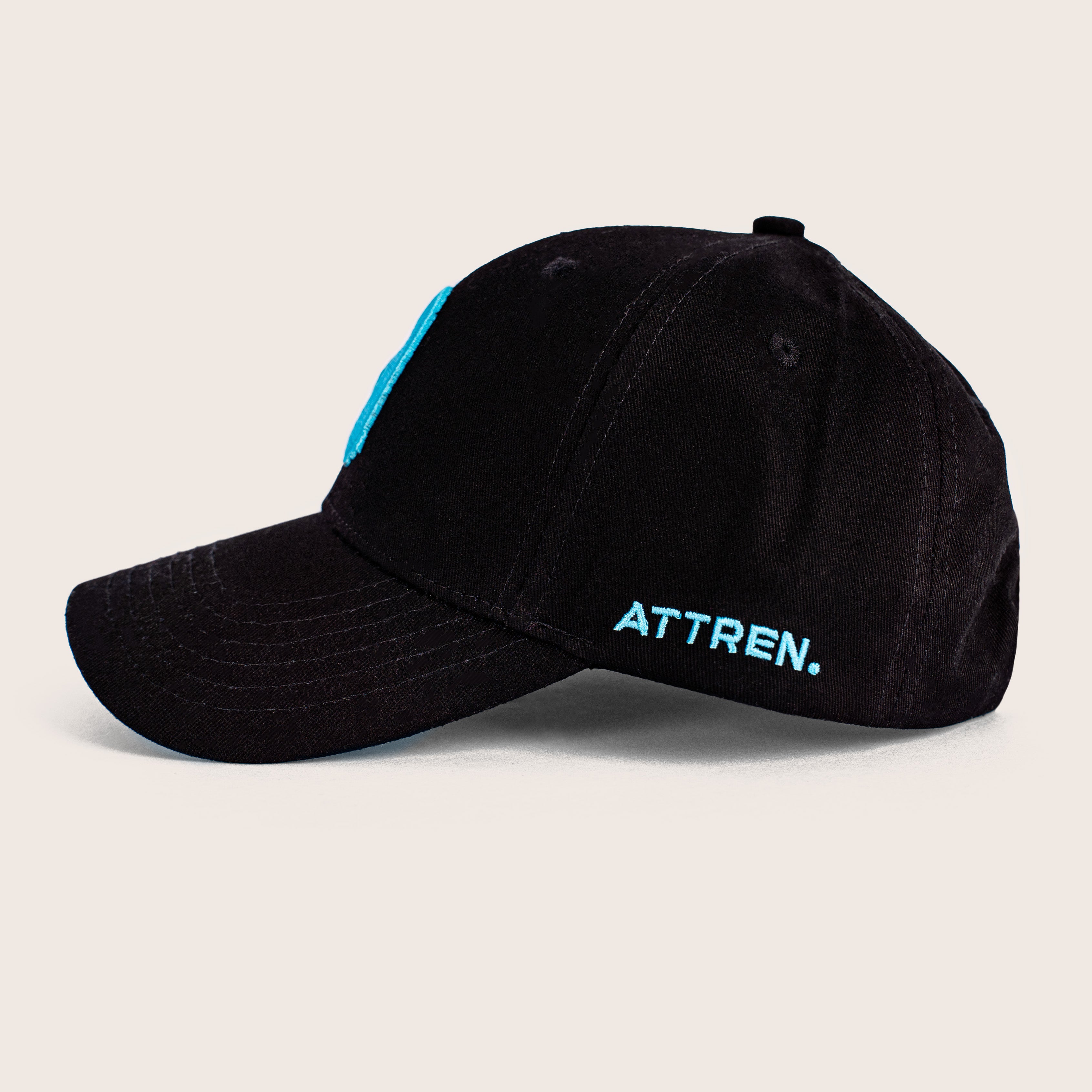 The Cotton SnapBack - Black and Teal