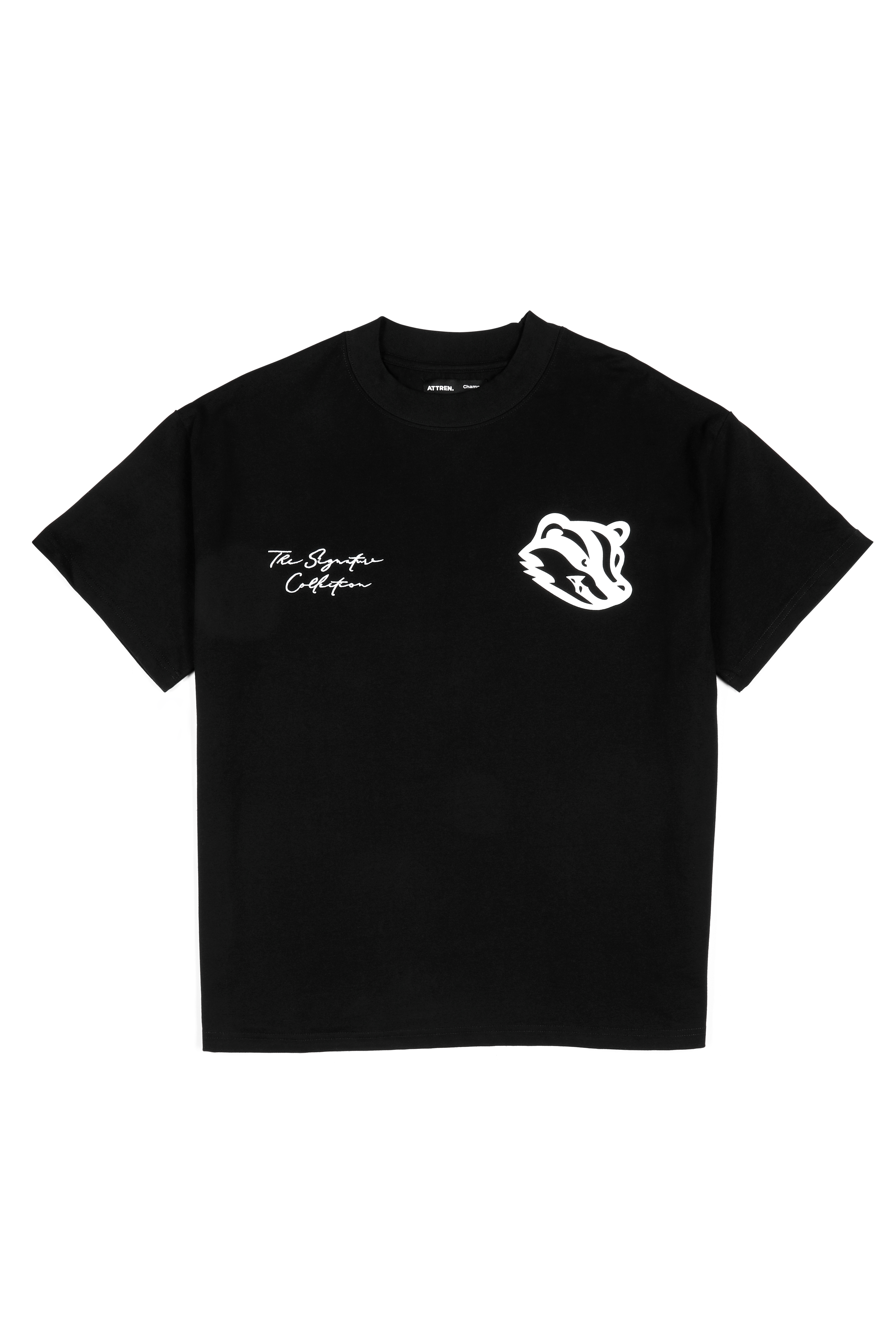 Emblem Tee - Oversized Black/White