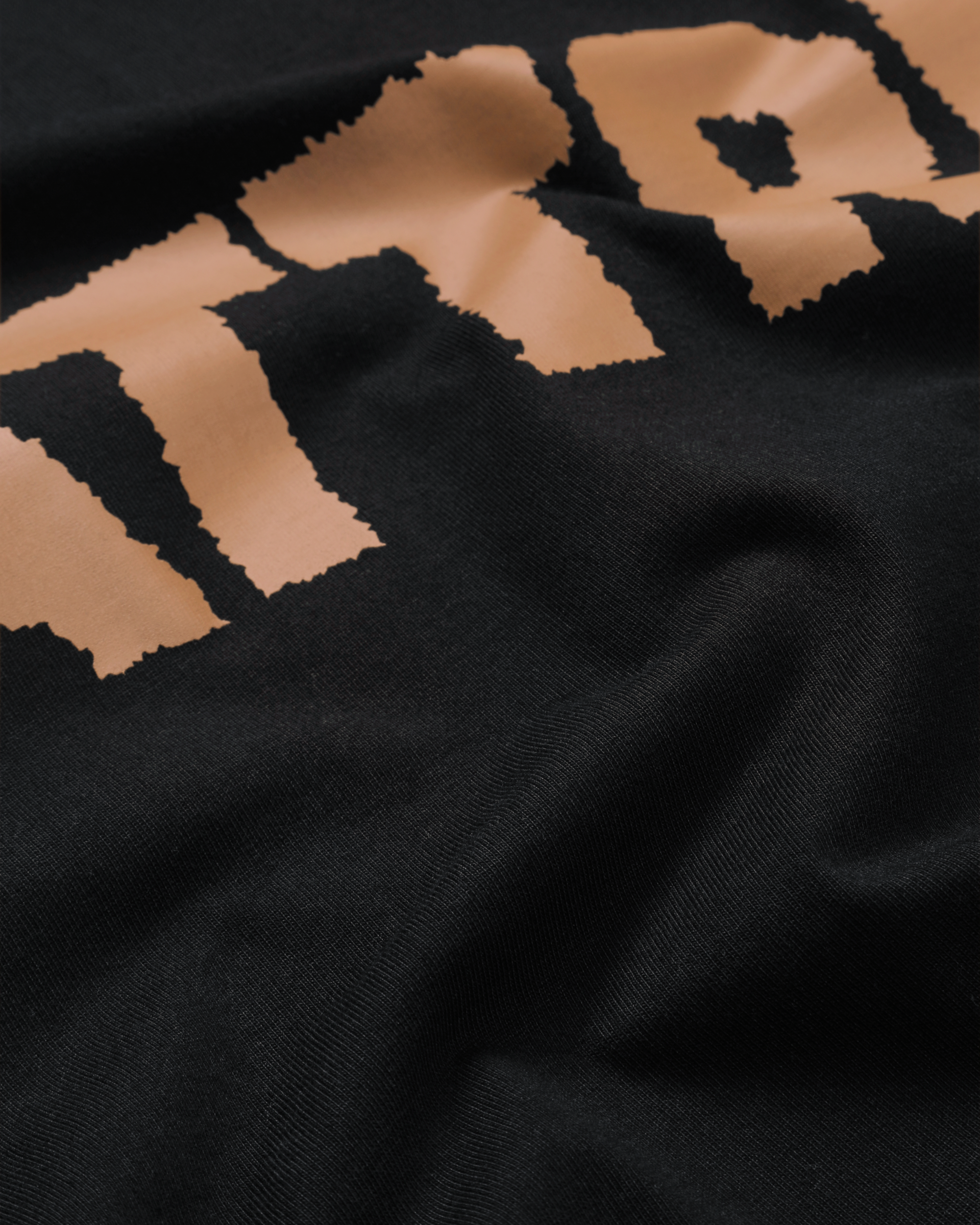 Wavy - Oversized T-shirt Black/Tan