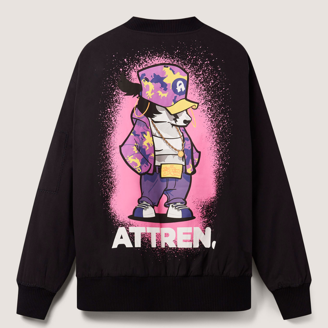 Limited Edition- artJaz graphic bomber jacket- Women's