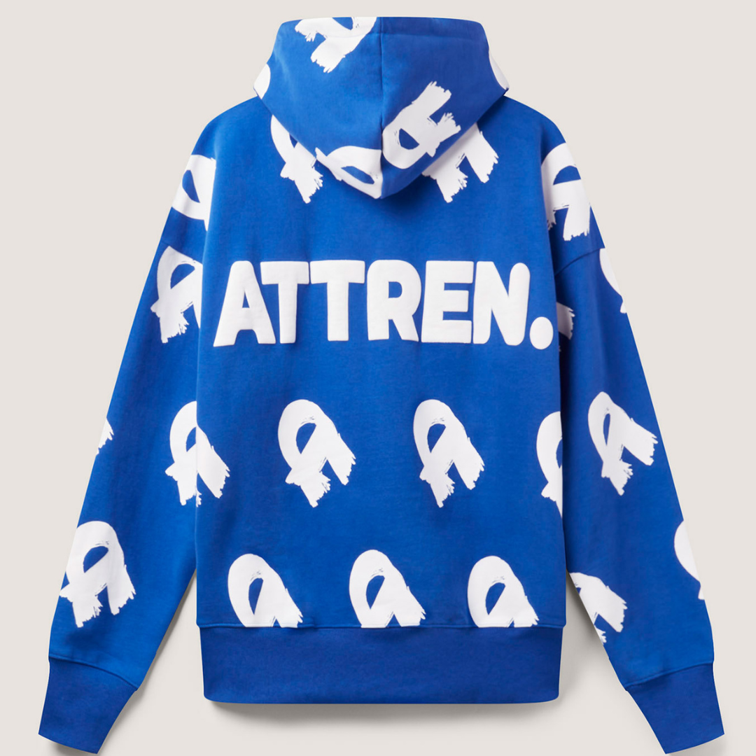 The Heavyweight Blue All Over Hoodie
