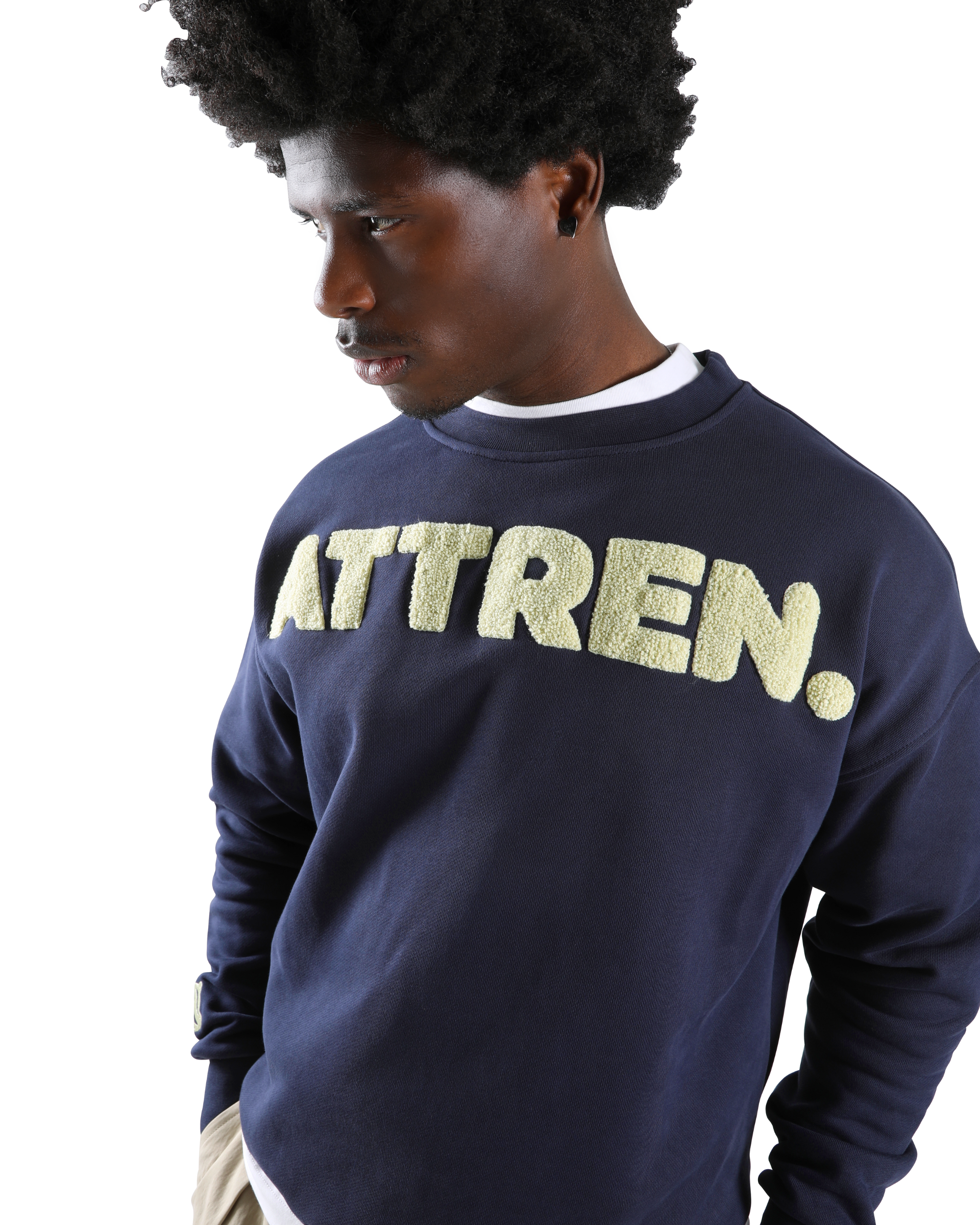 Club Crewneck Sweatshirt Navy/Cream
