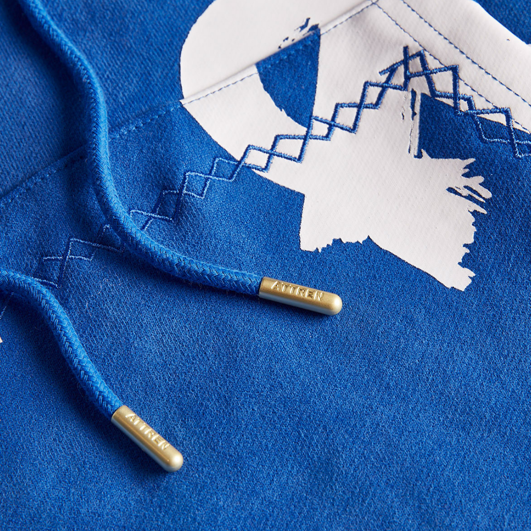 The Heavyweight Blue All Over Hoodie