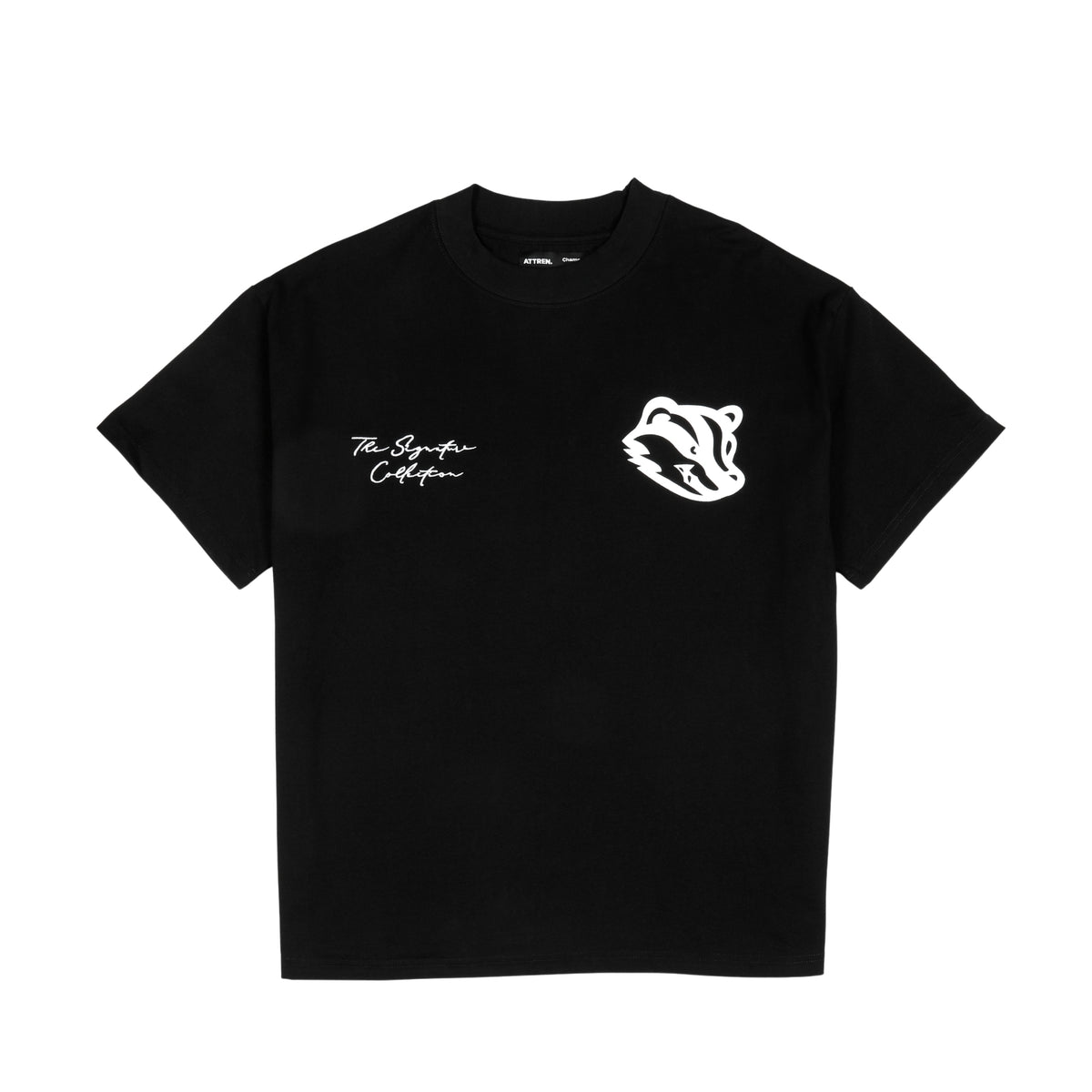 Emblem Tee - Oversized Black/White