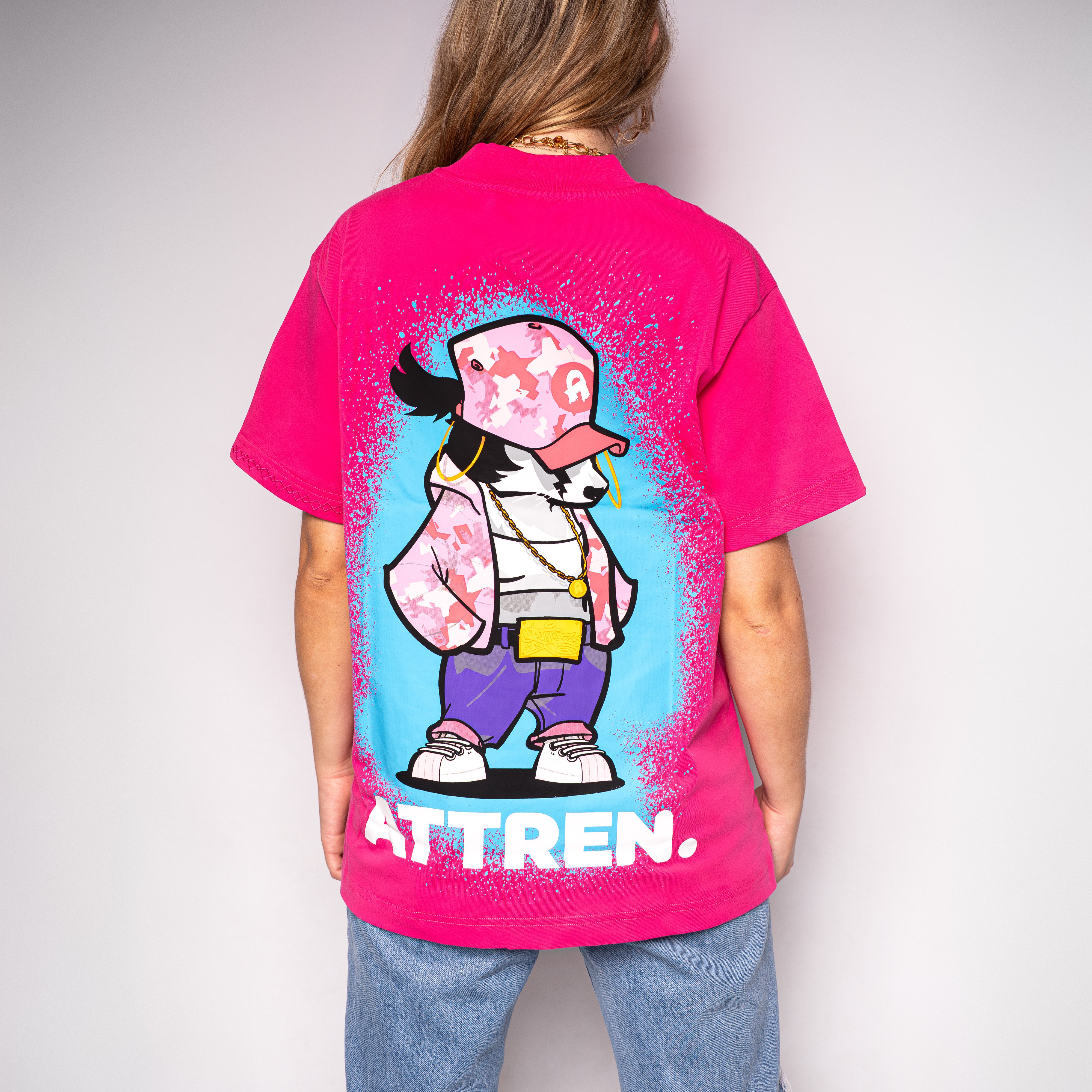 NEW RELEASE - Limited Edition- 'artjaz' graphic tee - Pink - Womens