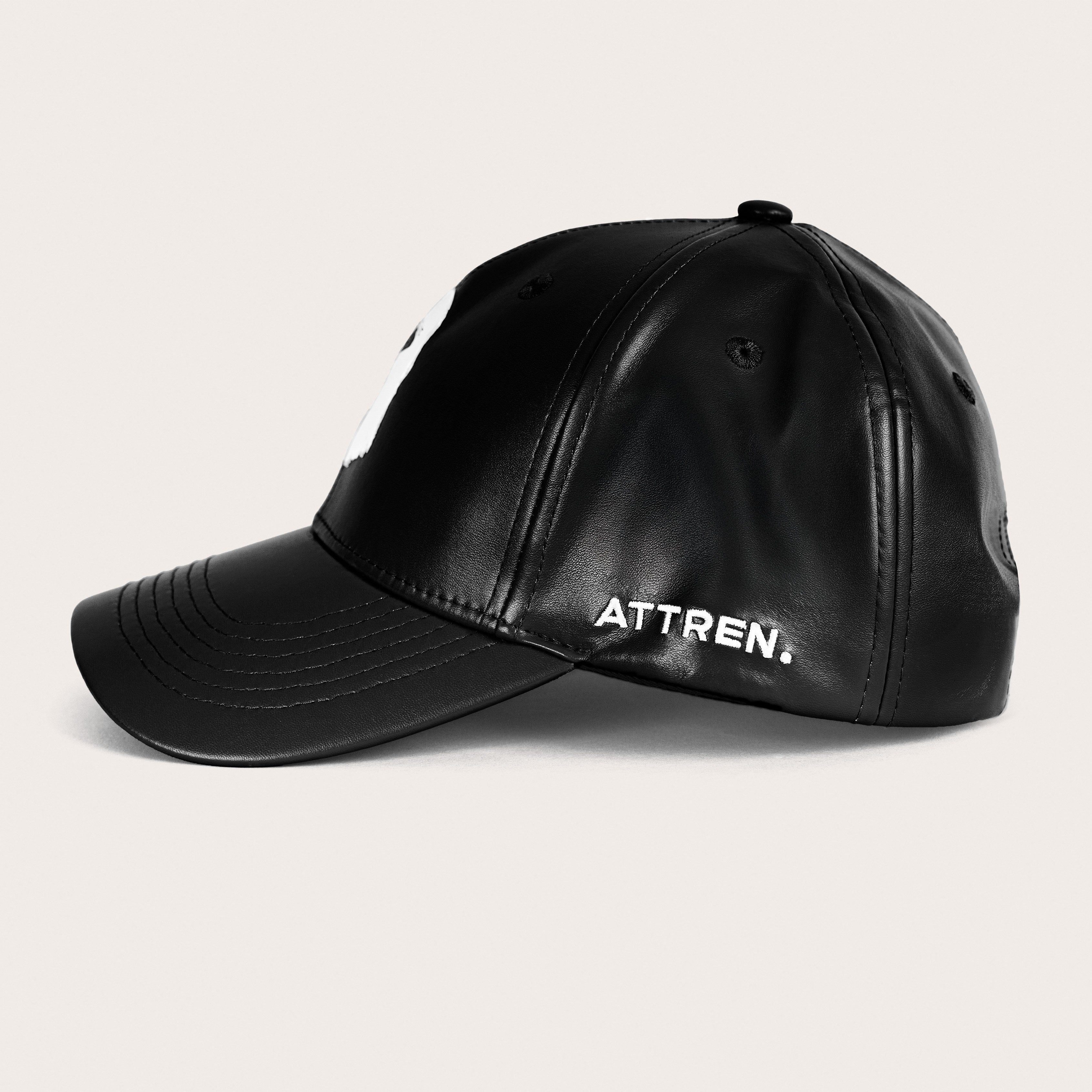 The Leather SnapBack - Black