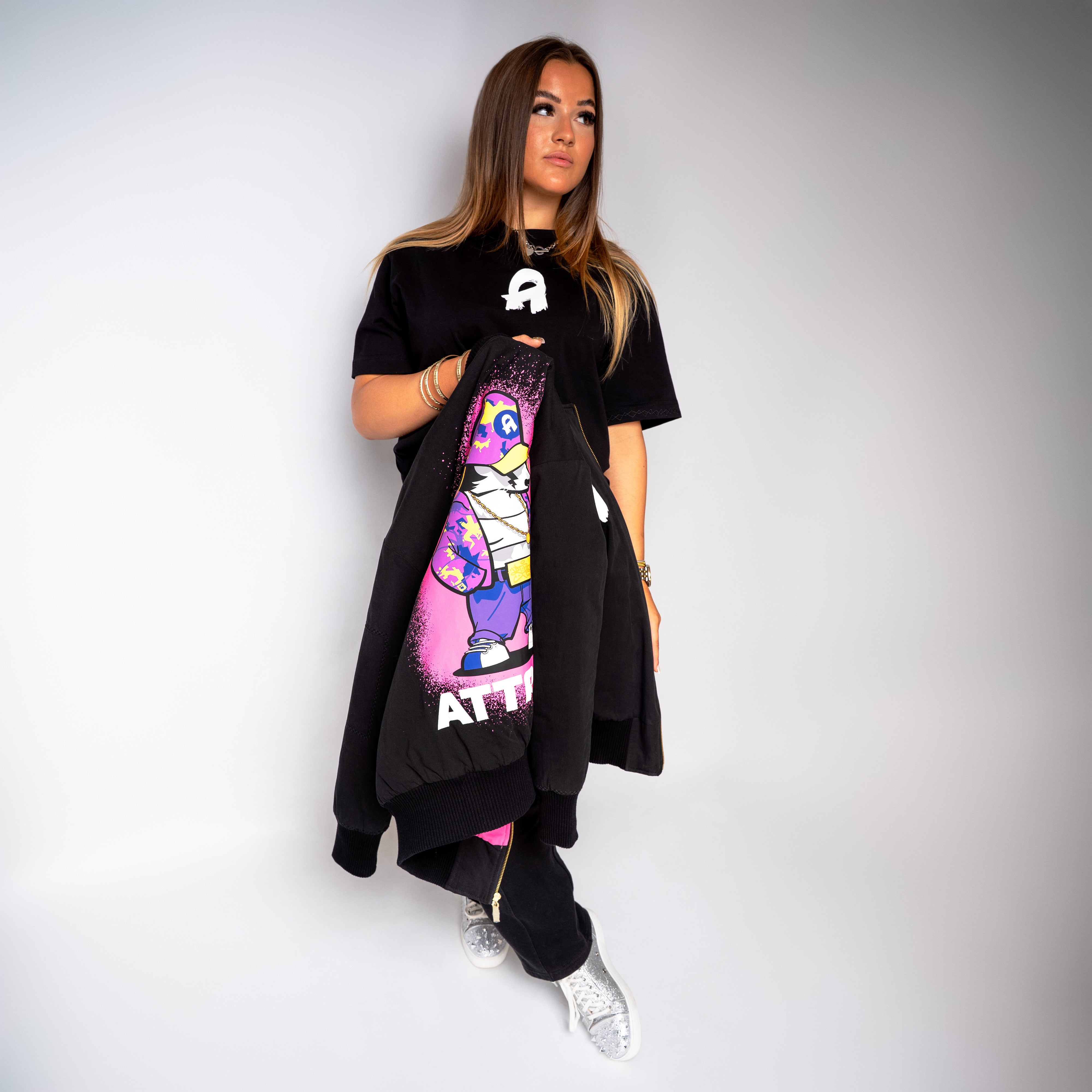 The Graphic Bomber Jacket - Women's