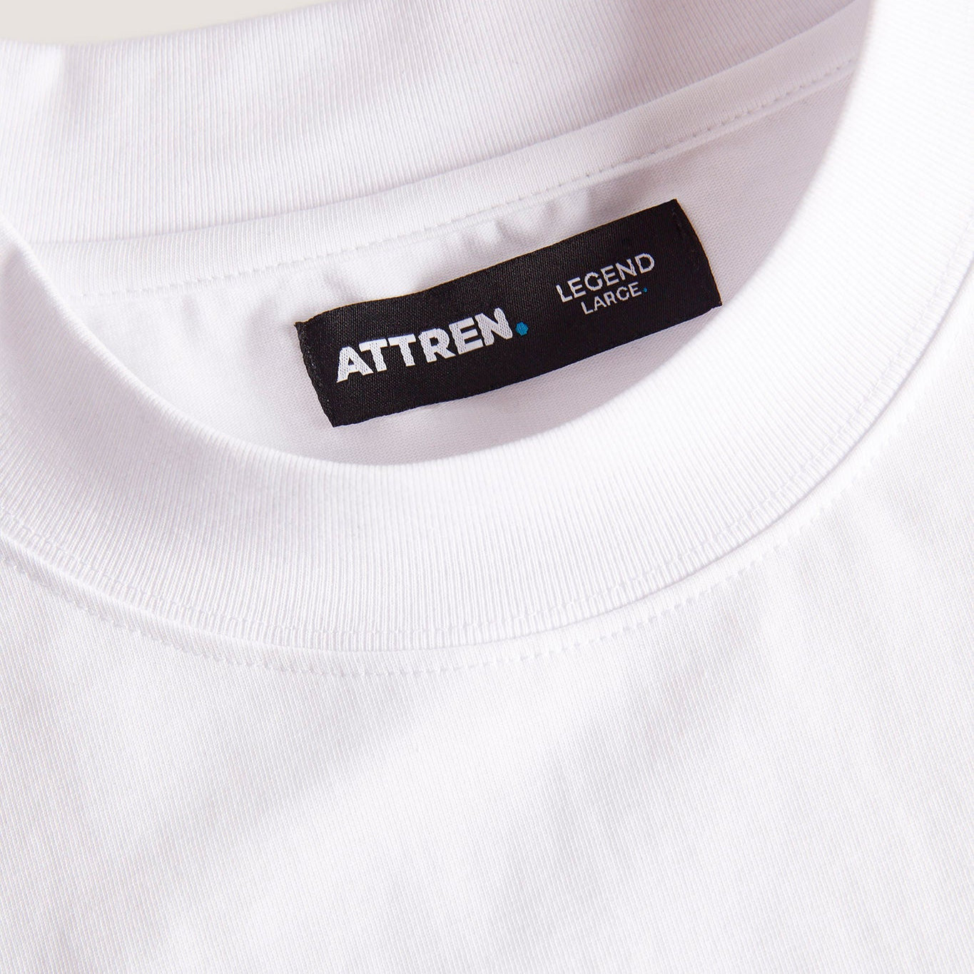 Oversized Signature Tee - White- Men's